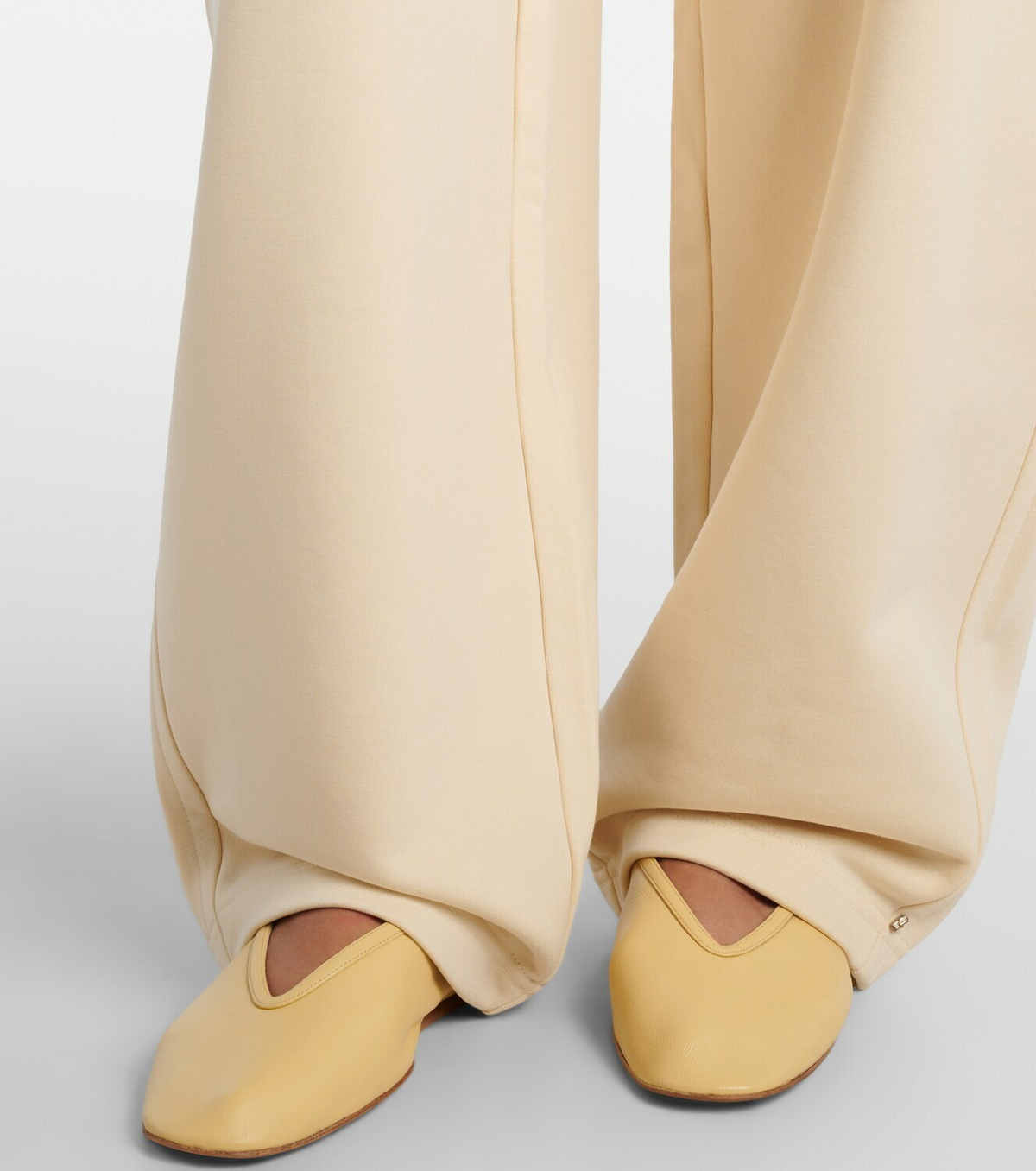 Sportmax Cotton-blend jersey wide-leg sweatpants