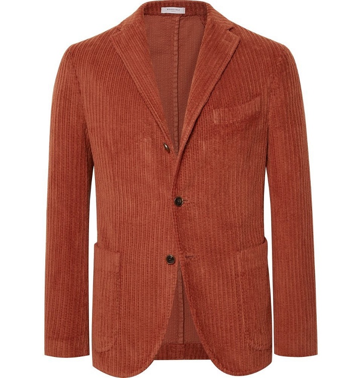 Photo: Boglioli - Orange Slim-Fit K-Jacket Cotton-Corduroy Blazer - Men - Orange