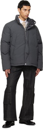NULLUS Gray 8 Pocket Down Jacket