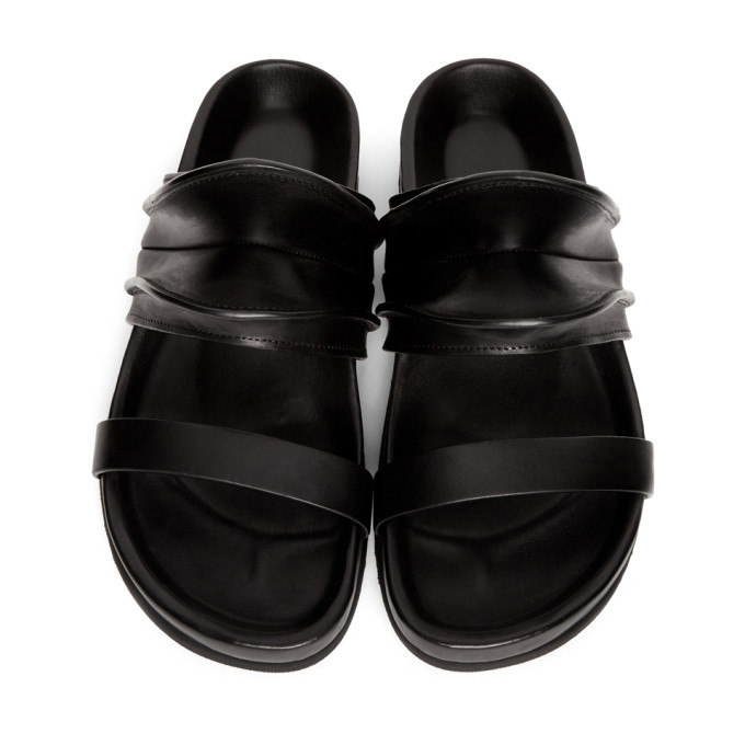 Rick Owens Black Brancusi Granola Sandals Rick Owens