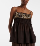 Xu Zhi Sequined chiffon top