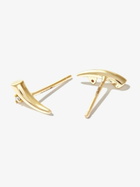 Adina Reyter 14K Yellow Gold Thorn Diamond Stud Earrings