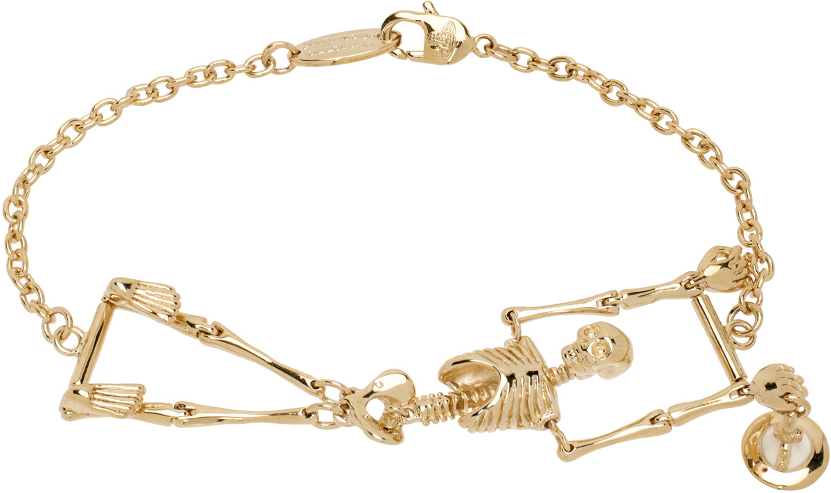 Vivienne Westwood Gold Skeleton Bracelet Vivienne Westwood