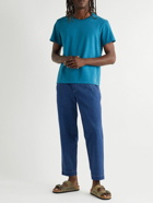 Onia - Garment-Dyed Cotton-Jersey T-Shirt - Blue