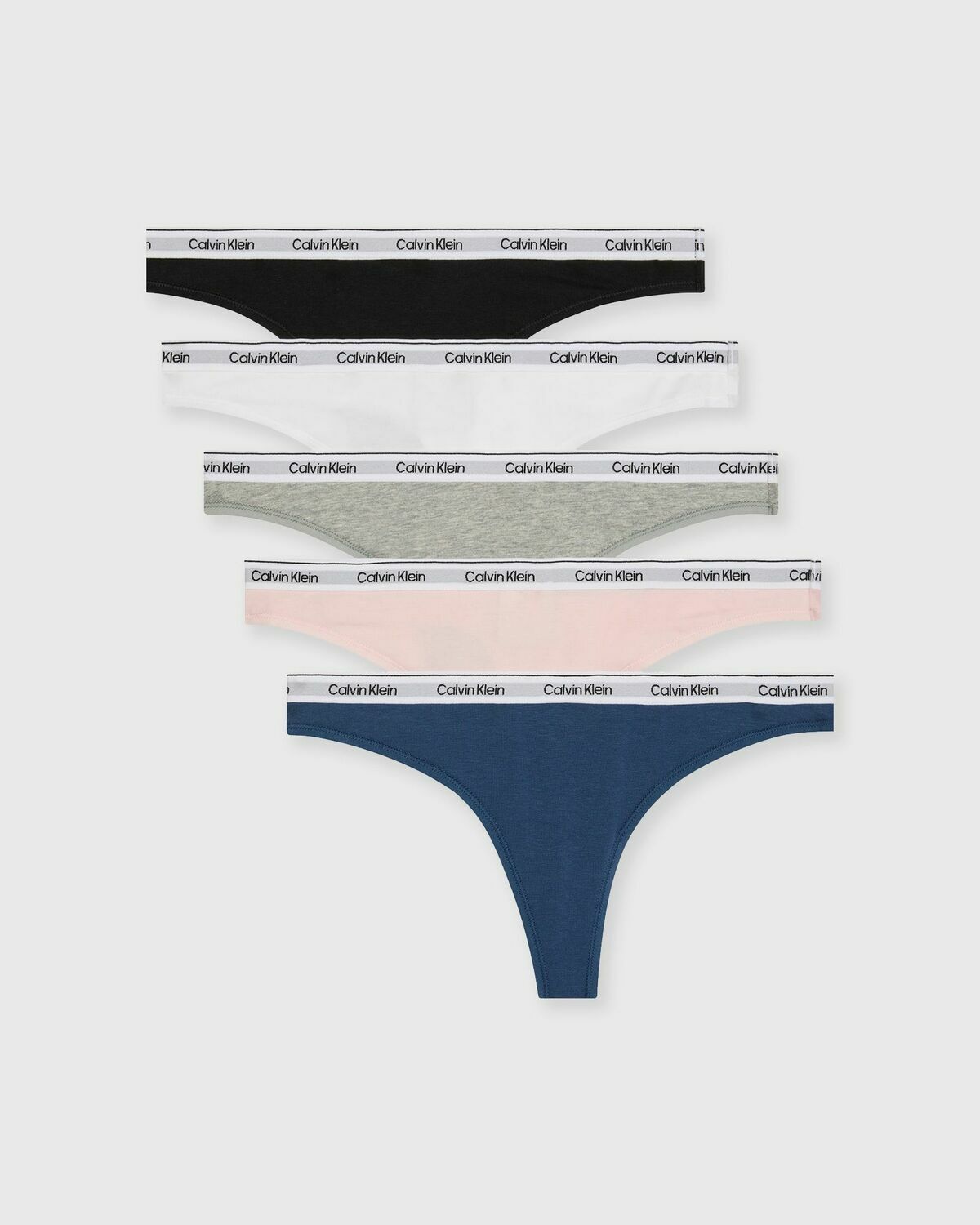 Calvin Klein Underwear 5 PACK THONG (LOW-RISE) Multi-color Womens Panty