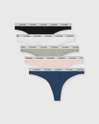 Calvin Klein Underwear 5 PACK THONG (LOW-RISE) Multi-color Womens Panty