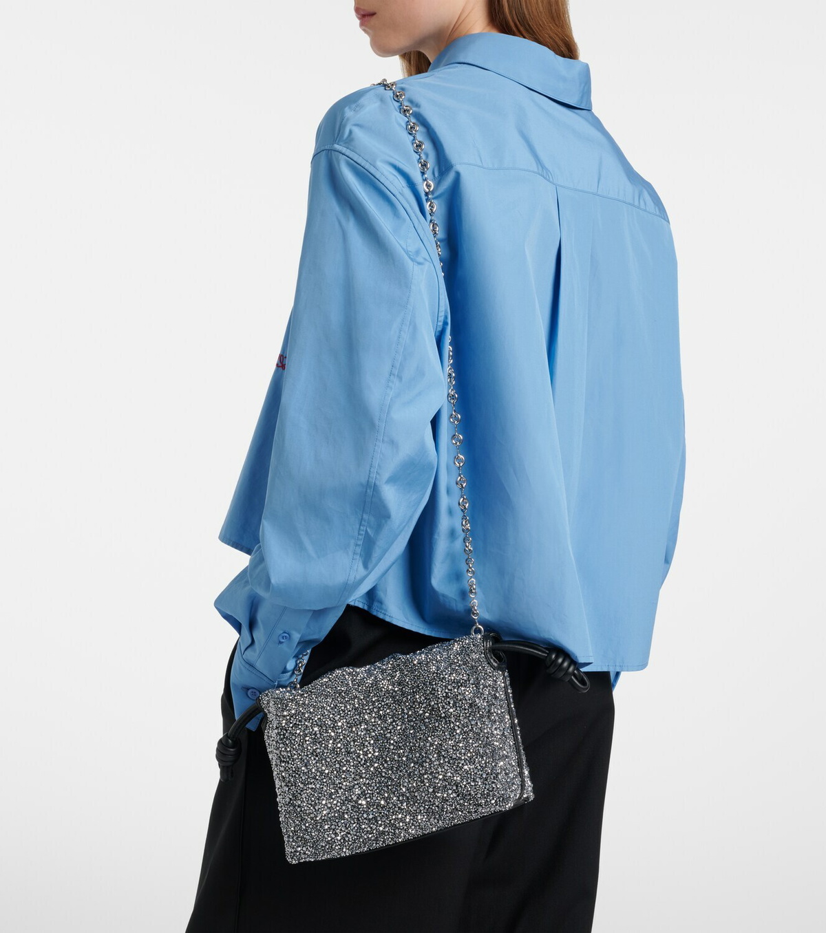 Loewe Flamenco Mini beaded clutch