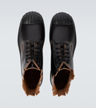 Maison Margiela Leather lace-up boots
