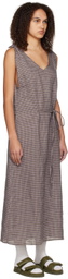 Deiji Studios Brown Knot Midi Dress