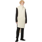 Jil Sander White Long Turtleneck Plastron