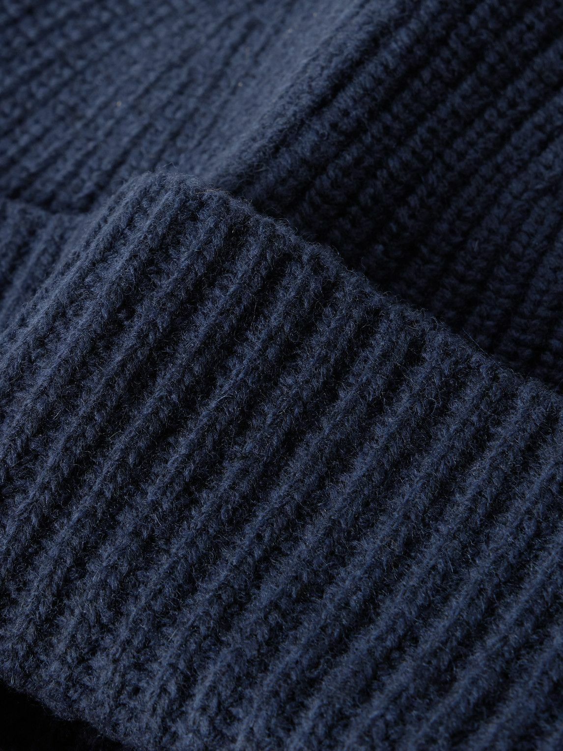 Blue Blue Japan - Ribbed Wool and Cashmere-Blend Beanie