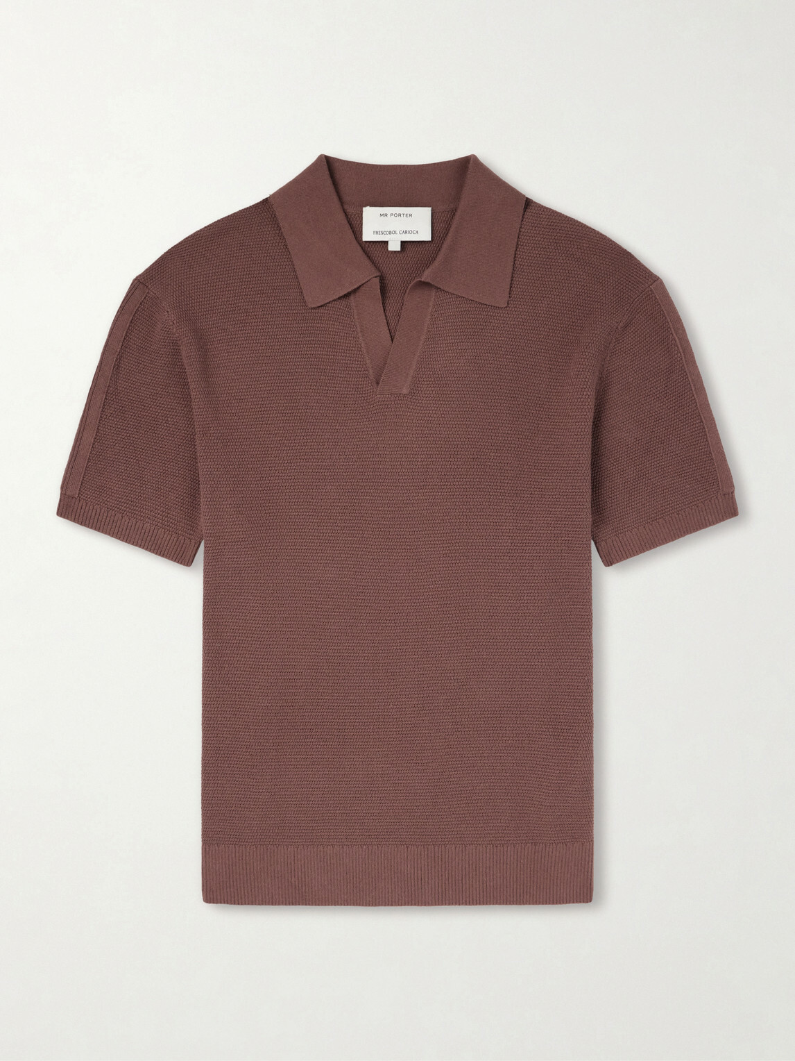 Frescobol Carioca - Rino Knitted Cotton Polo Shirt - Brown