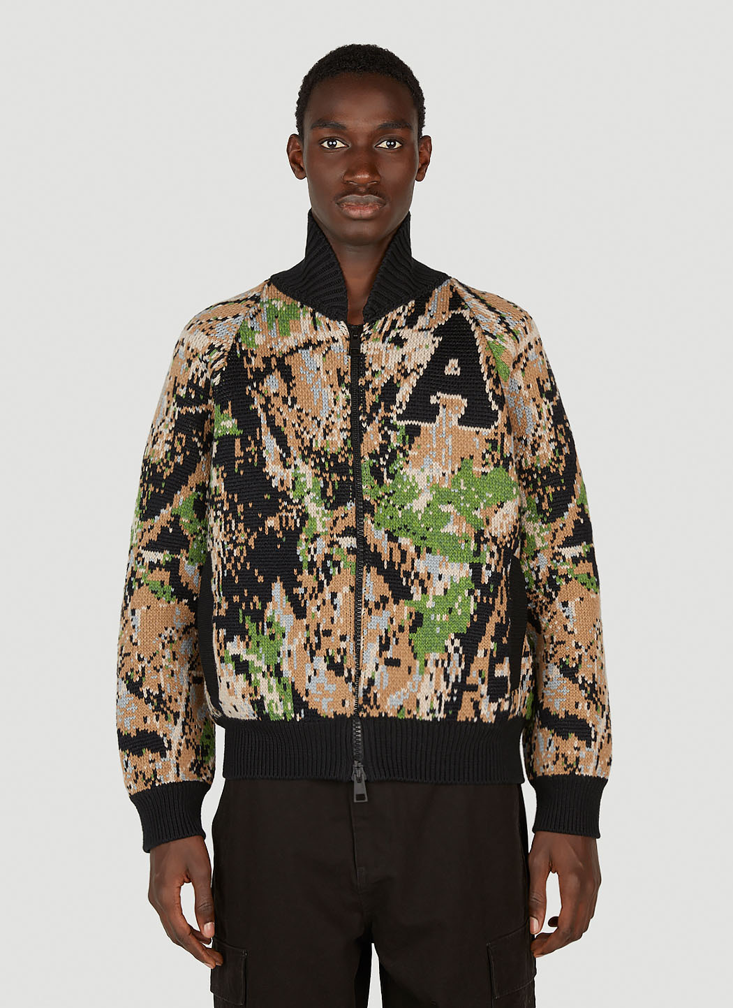 Aries Camouflage Varsity Cardigan