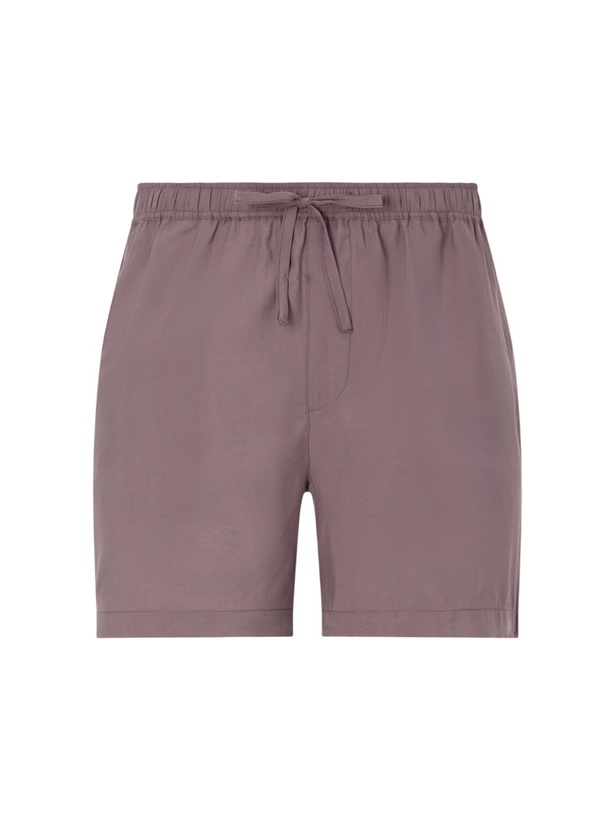 Photo: FRAME - Summer Boxer Straight-Leg Shell Shorts - Brown