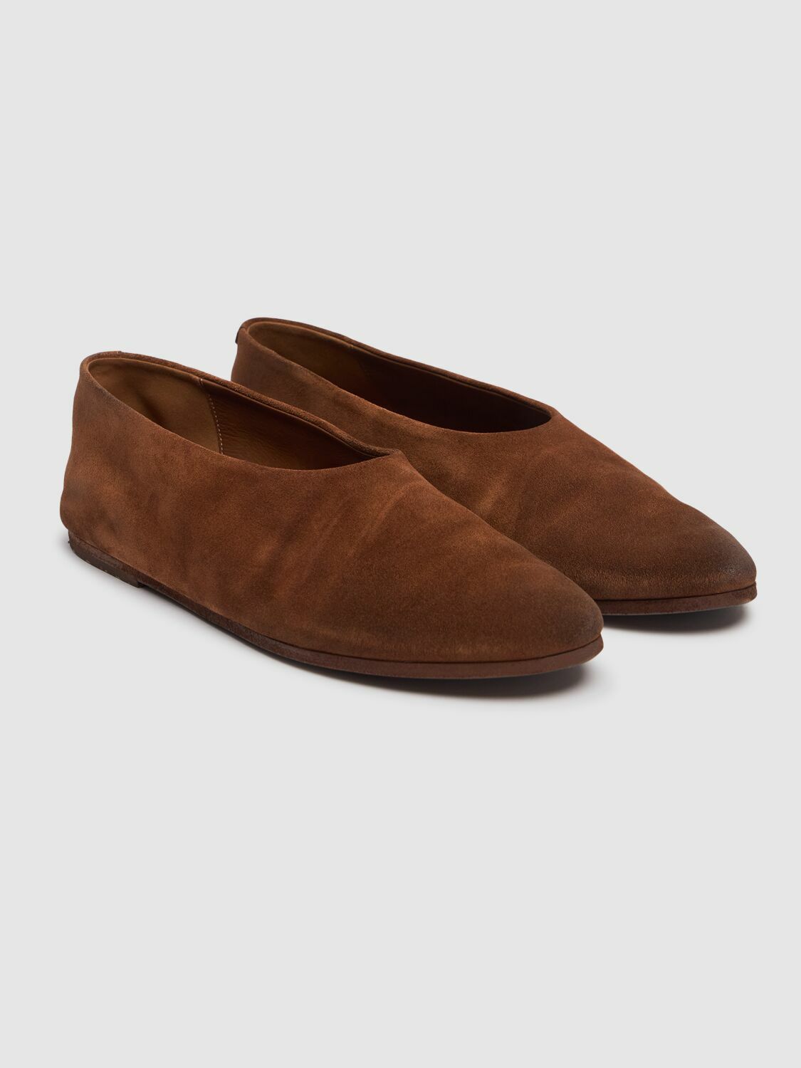 MARSELL Coltellaccio Suede Flat Ballerinas