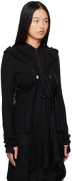 HYEIN SEO Black Hooded Jacket