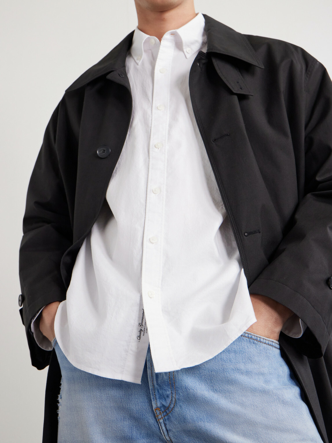 Rag & Bone - Button-Down Collar Cotton-Poplin Shirt - White