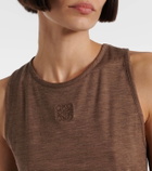 Loewe Anagram wool-blend tank top