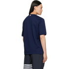 Thom Browne Navy Jersey Ottoman 4-Bar T-shirt