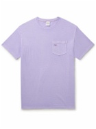 Noah - Core Logo-Print Cotton-Blend Jersey T-Shirt - Purple
