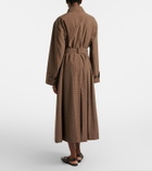 Róhe Checked belted coat