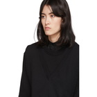 MM6 Maison Margiela Black V-Bib Sweatshirt