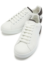 Dolce & Gabbana Portifano Panelled Leather Sneakers White