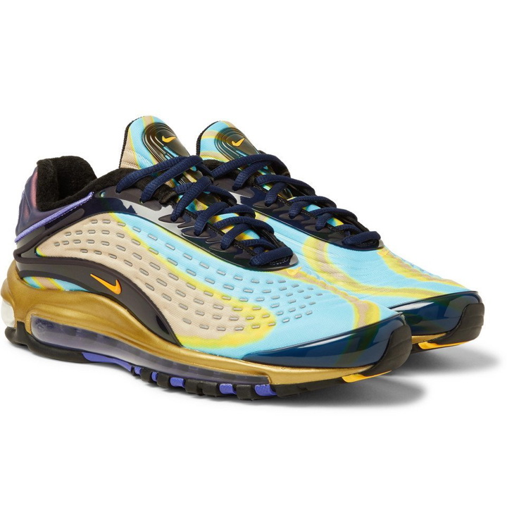 Photo: Nike - Air Max Deluxe Rubber-Trimmed Mesh Sneakers - Men - Navy