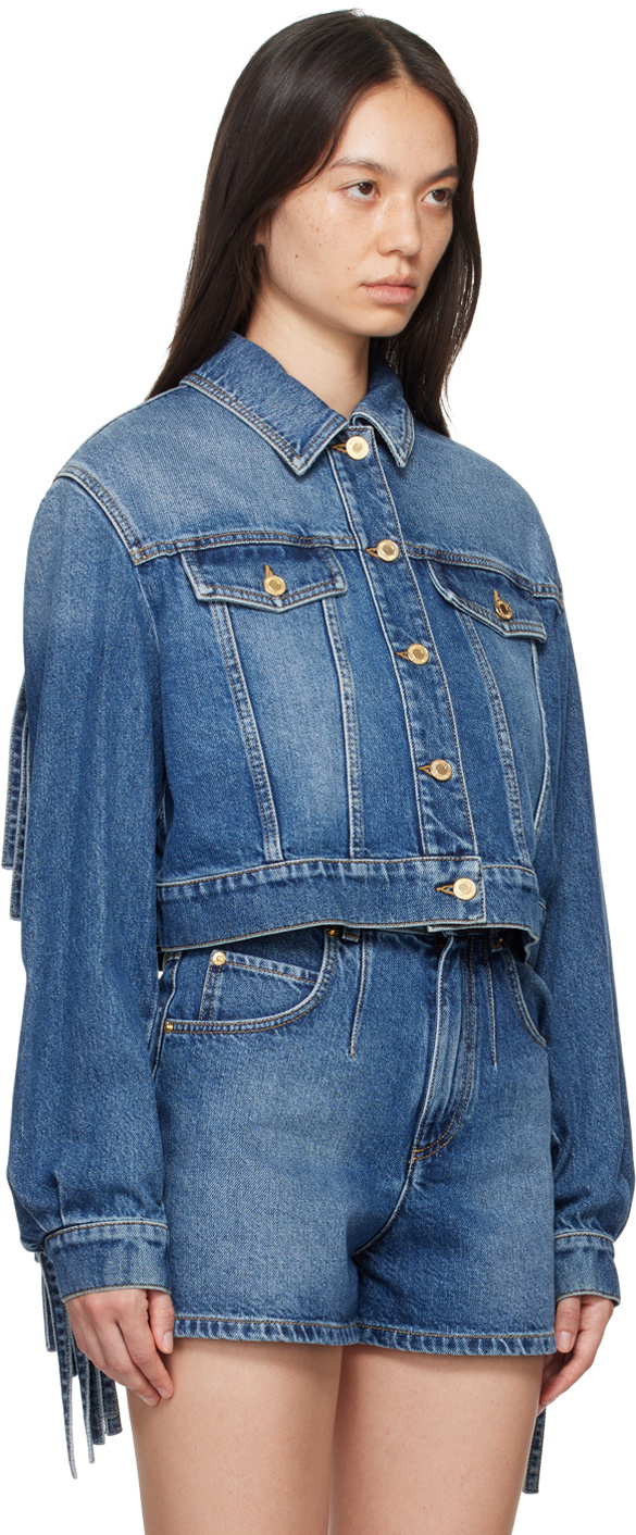 ジャケット MOSCHINO Women Jackets A0518 55220295 Blue Blue Denim Jacket Moschino - Vitkac GB