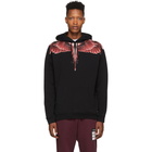 Marcelo Burlon County of Milan Black Red Ghost Wings Hoodie