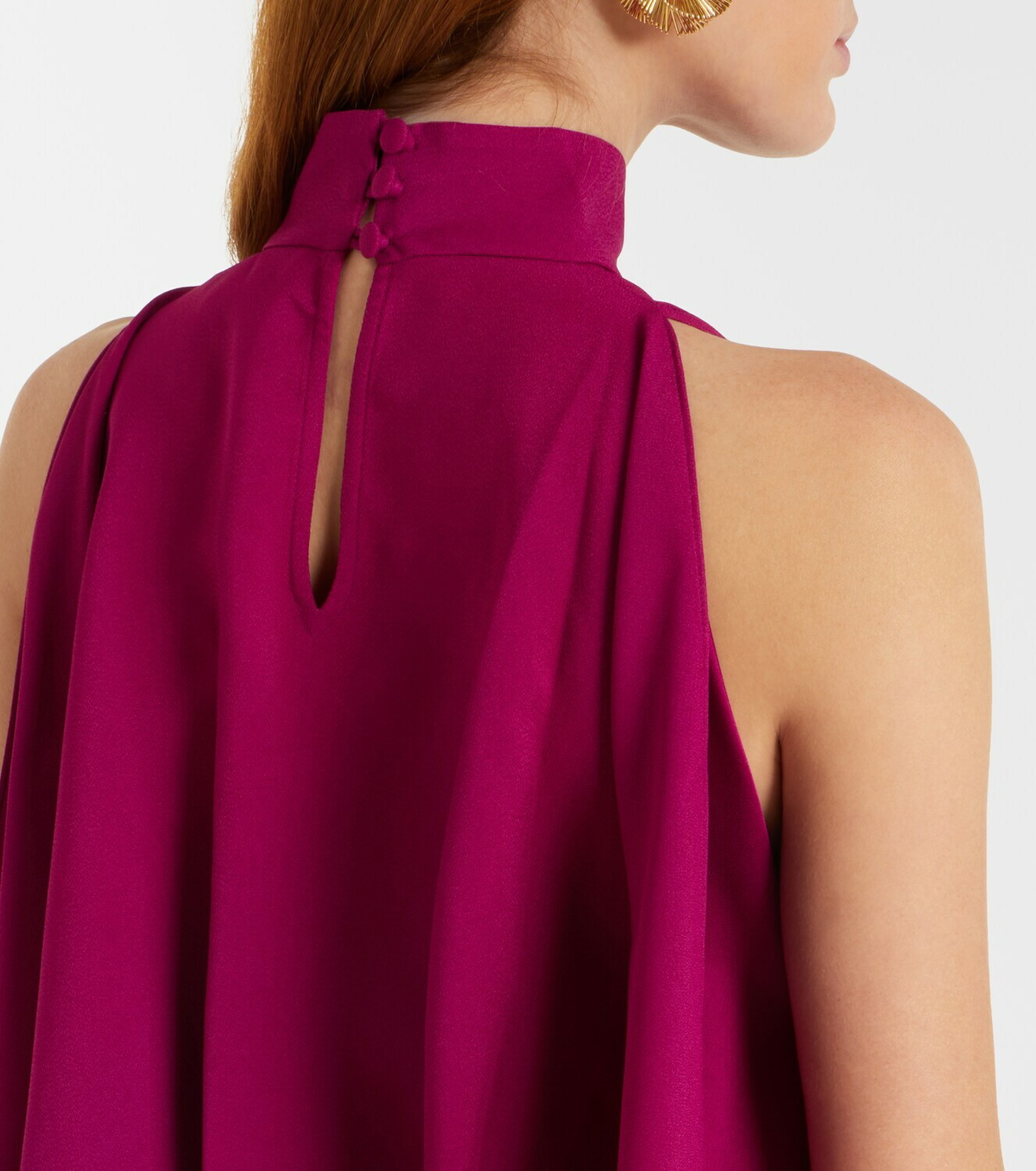 Taller Marmo Bacall draped crêpe gown