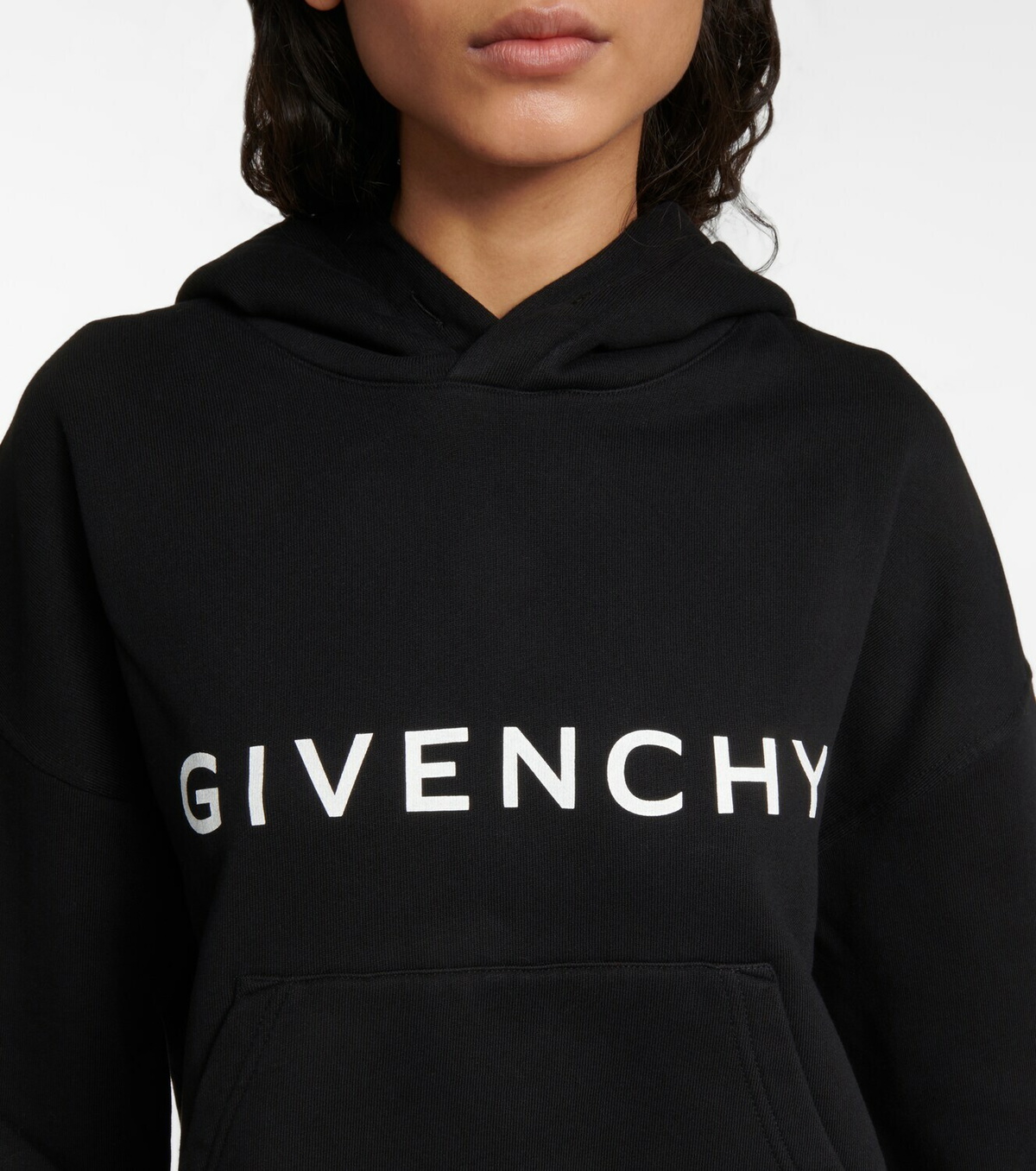 Givenchy - Cropped cotton fleece sweatshirt