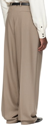 Valentino Taupe Wool Trousers
