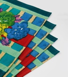 Lisa Corti Ankara Aqua set of 4 placemats