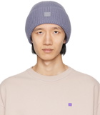 Acne Studios Purple Small Logo Beanie