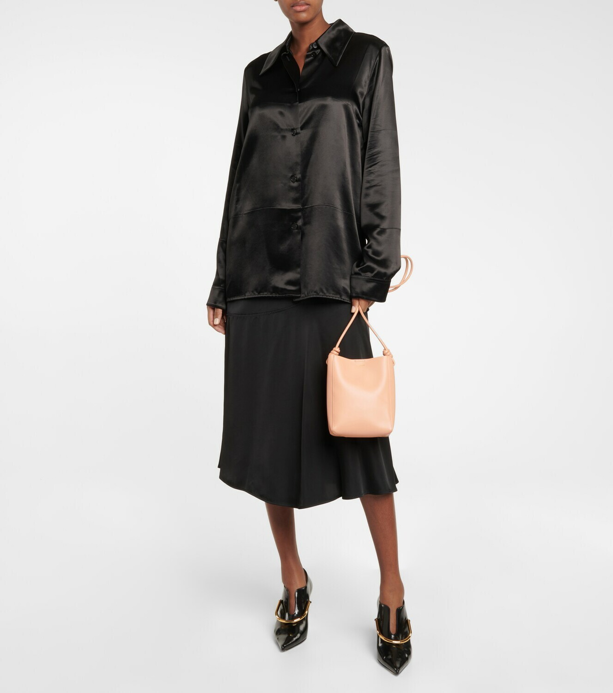 Jil Sander - Giro Small leather shoulder bag Jil Sander