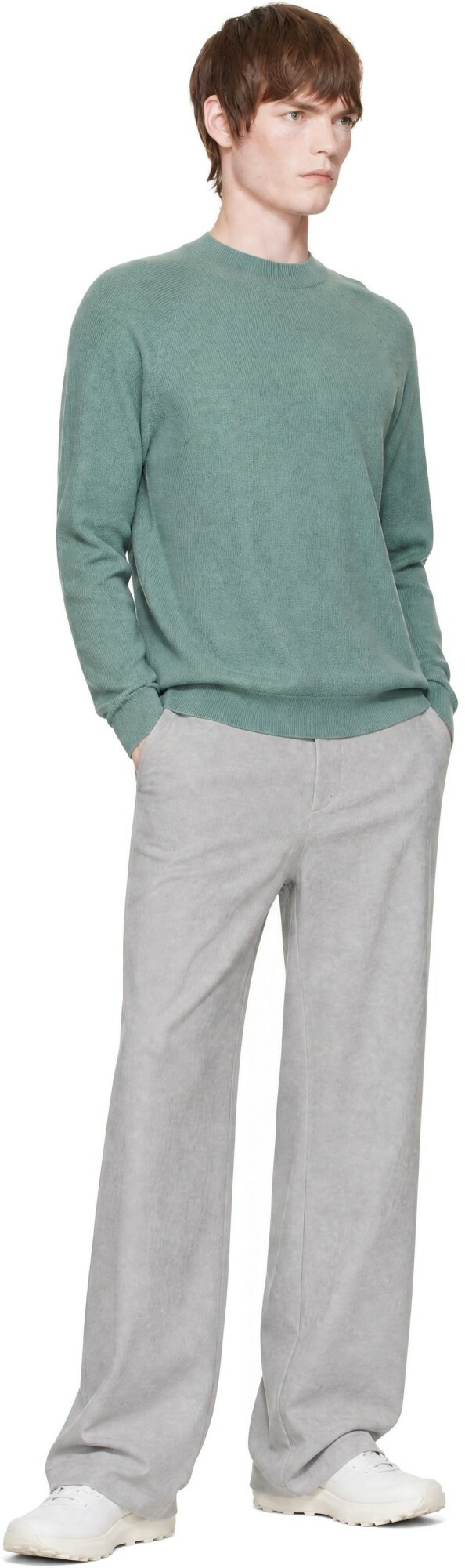 Veilance Green Conic Wool Midlayer Sweater
