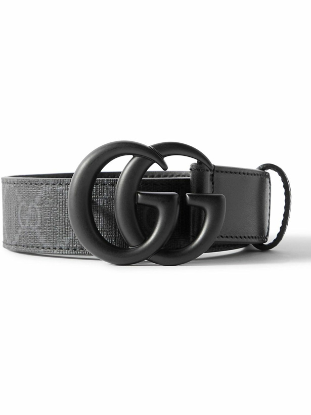 Photo: GUCCI - 3cm Marmont Leather Belt - Black
