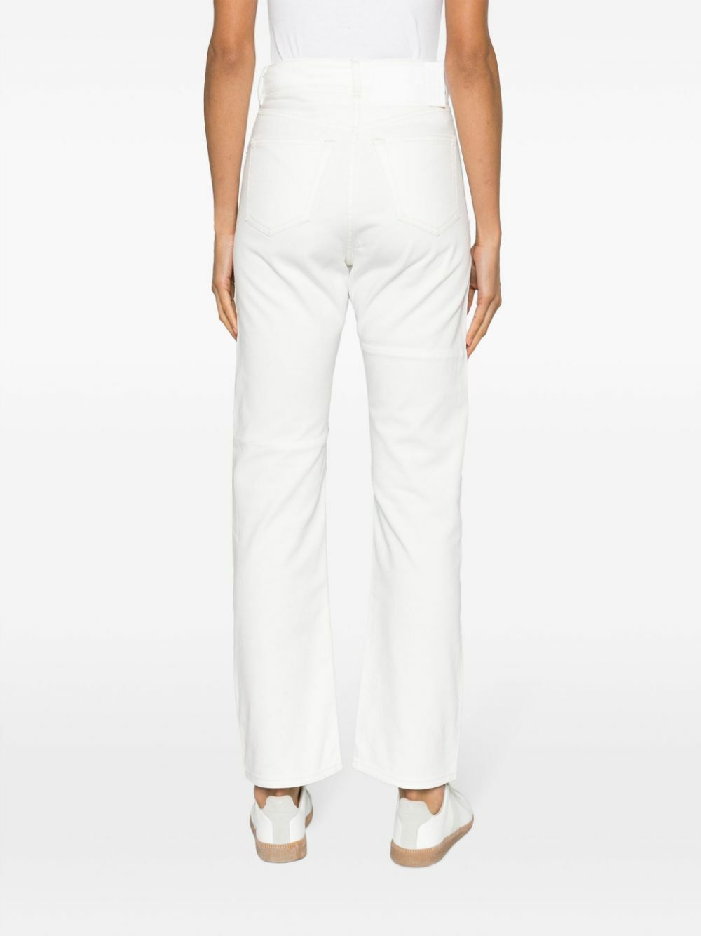 MM6 Maison Margiela Silver Foiled Straight Leg Jeans