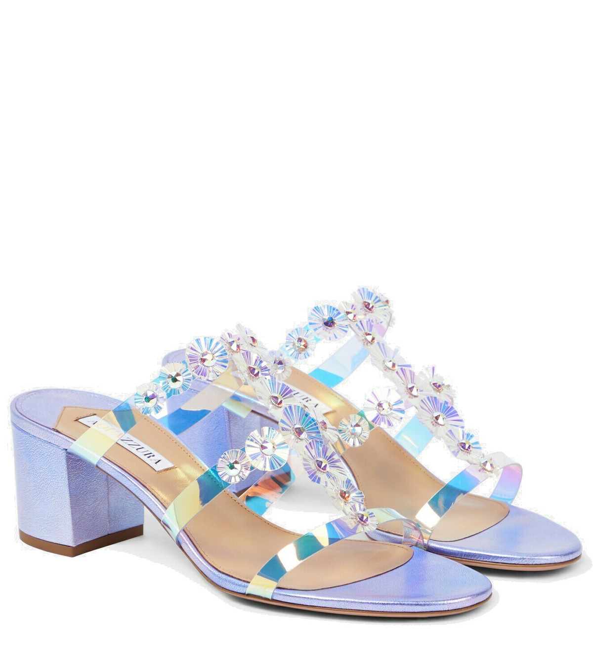 aquazzura mules flat