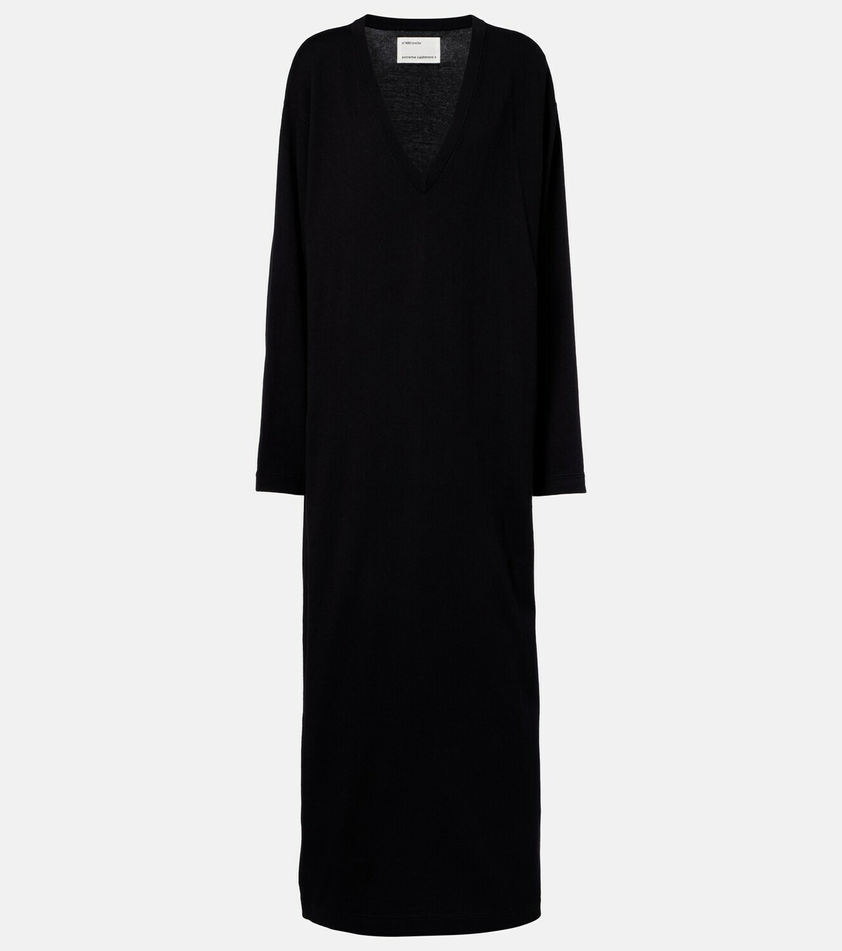 Extreme Cashmere N°480 Invite cotton and cashmere maxi dress