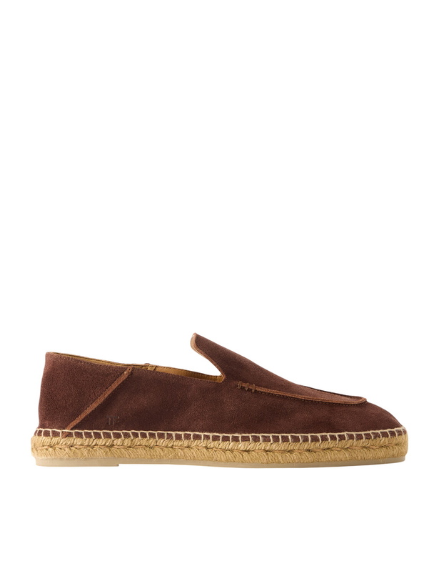 Photo: TOM FORD - Collapsible-Heel Suede Espadrilles - Brown