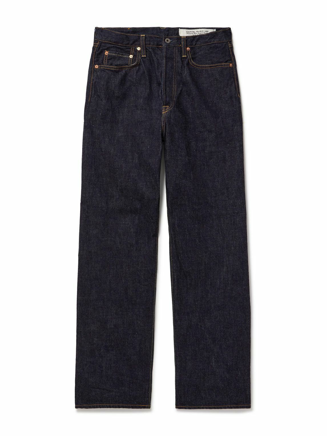 KAPITAL - Monkey Cisco Straight-Leg Indigo-Dyed Selvedge KAPITAL - Monkey Cisco Straight-Leg Indigo-Dyed Selvedge