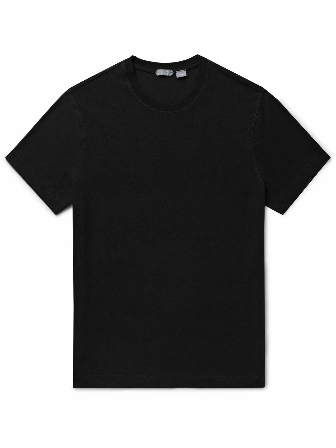 Photo: Incotex - Slim-Fit IceCotton-Jersey T-Shirt - Black