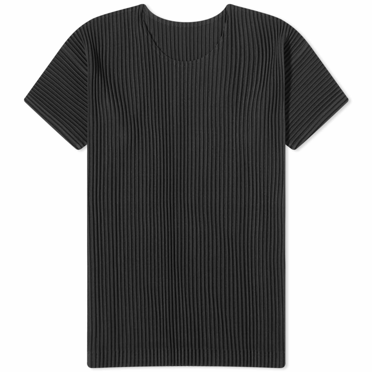 Homme Plissé Issey Miyake Men's Pleated Half Sleeve T-Shirt in 