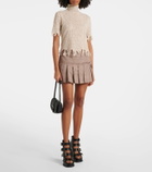 Alexander McQueen T-Bar Mini leather shoulder bag