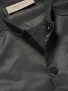 Fear of God Essentials Kids - Logo-Flocked Nylon Bomber Jacket - Gray