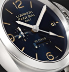 Panerai - Luminor 1950 10 Days GMT Automatic 44mm Stainless Steel and Alligator Watch, Ref. No. PNPAM00986 - Blue