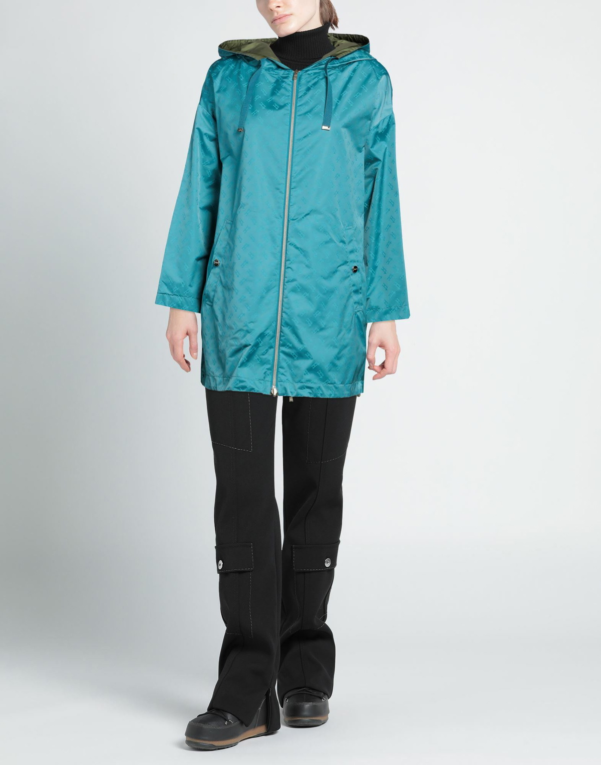 Herno Womens Overcoat & Trench Coat Turquoise
