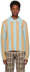 ZANKOV Blue & Beige Mitsuoko Polo